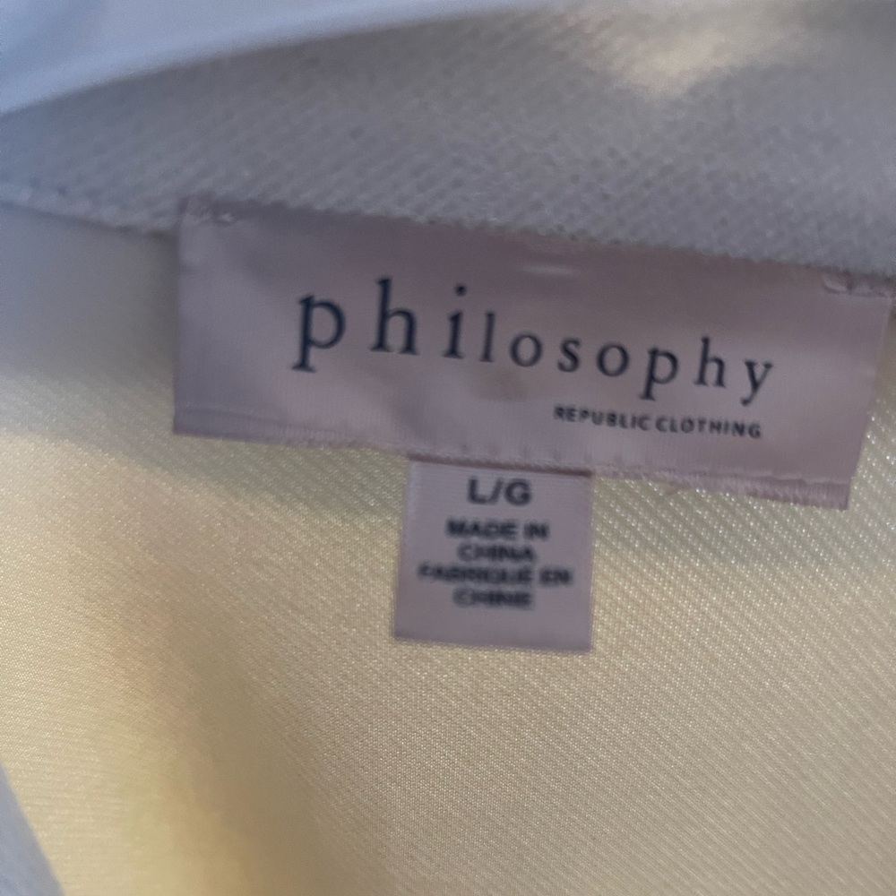 Philosophy Ivory long light coat